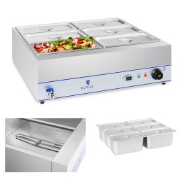 Bemar podgrzewacz wodny z kranem 6 x GN 1/3 2000W 230V Royal Catering