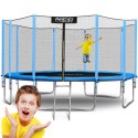 Trampolina ogrodowa 15ft/465cm z siatką zewnętrzną i drabinką