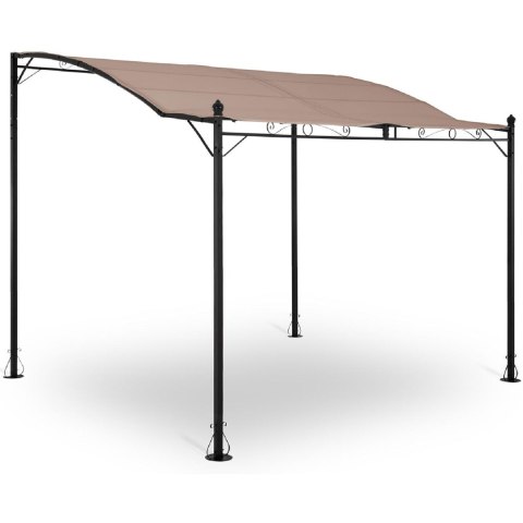 Zadaszenie ogrodowe altana wolnostojąca 2.6 x 3 x 2.5 m beżowa Zadaszenie ogrodowe altana wolnostojąca 2.6 x 3 x 2.5 m beżowa