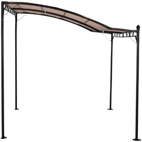 Zadaszenie ogrodowe altana wolnostojąca 2.6 x 3 x 2.5 m beżowa Zadaszenie ogrodowe altana wolnostojąca 2.6 x 3 x 2.5 m beżowa