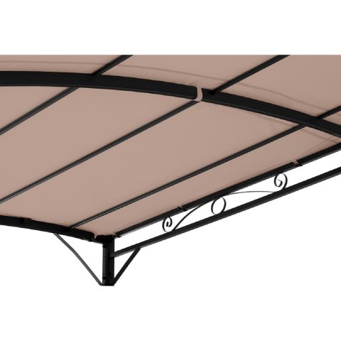 Zadaszenie ogrodowe altana wolnostojąca 2.6 x 3 x 2.5 m beżowa Zadaszenie ogrodowe altana wolnostojąca 2.6 x 3 x 2.5 m beżowa