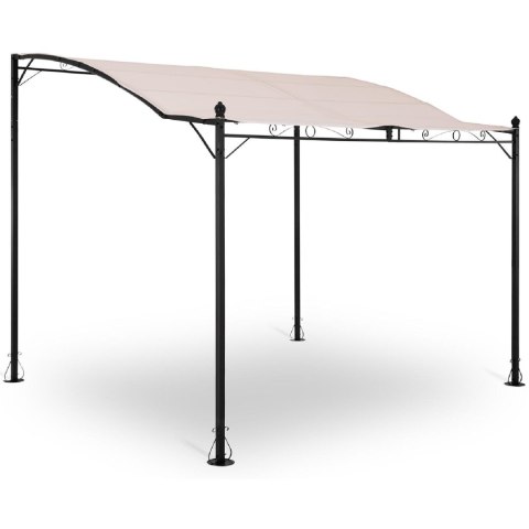 Zadaszenie ogrodowe altana wolnostojąca 2.6 x 3 x 2.5 m kremowa Zadaszenie ogrodowe altana wolnostojąca 2.6 x 3 x 2.5 m kremowa