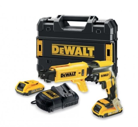 DEWALT WKRĘTARKA DO PŁYT KARTONOWO - GIPSOWYCH 18V 30Nm 2 x 5,0Ah LI-ION BRUSHLESS TSTAK +DCF6201