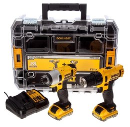 DEWALT ZESTAW COMBO 10,8V DCK211D2T (DCD710+DCF815) 2x2,0Ah TSTAK V