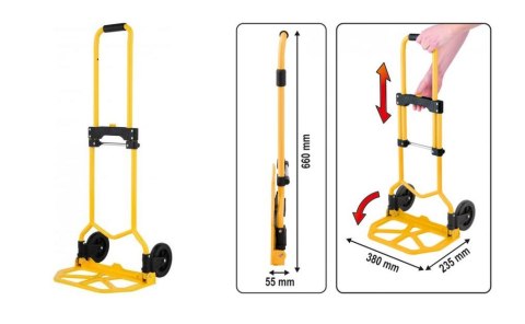 VOREL WÓZEK MAGAZYNOWY SKŁADANY 60kg 78660