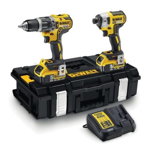 DEWALT.ZESTAW COMBO 18V (DCD796+DCF887) 2x5,0Ah TOUGH SYSTEM DCK266P2