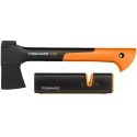 FISKARS SIEKIERA X7 - XS + OSTRZAŁKA XSHARP SET