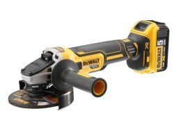 DEWALT SZLIFIERKA KĄT. 18V DCG405P2 125mm 2x5,0Ah BL WŁ. SUWAKOWY