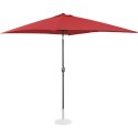 Parasol ogrodowy tarasowy prostokątny z korbką 200 x 300 cm bordowy