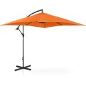 Parasol ogrodowy na wysięgniku kwadratowy 250 x 250 cm pomarańczowy