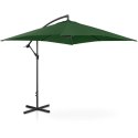 Parasol ogrodowy na wysięgniku kwadratowy 250 x 250 cm zielony