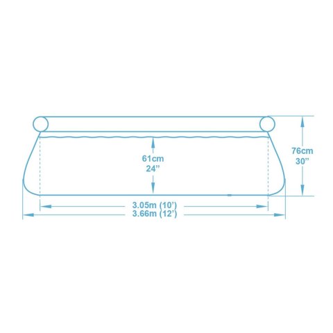 Basen ogrodowy rozporowy 366 x 76 cm 4w1 Bestway 57443 Basen ogrodowy rozporowy 366 x 76 cm 4w1 Bestway 57443
