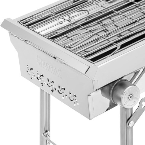 Grill węglowy ze składanym rusztem 43 x 25 cm STAL Grill węglowy ze składanym rusztem 43 x 25 cm STAL