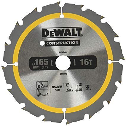 DEWALT PIŁA TARCZ.165x20mmx36z