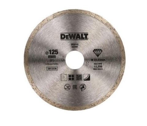 DEWALT TARCZA DIAMENTOWA PEŁNA 125 x 1,6 x 5 x 22,2mm