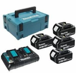 MAKITA.ZESTAW ZASILAJĄCY 18V (BL1830Bx4+DC18RD) MAKPAC