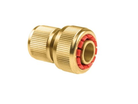 CELLFAST SZYBKOZŁĄCZE DO WĘŻA OGRODOWEGO MOSIĘŻNE 3/4" Z FUNKCJĄ STOP BRASS