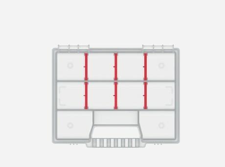 KISTENBERG ORGANIZER NARZĘDZIOWY NORT 20 195 x 155 x 35