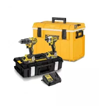 DEWALT.ZESTAW COMBO 18V DCD796+DCF887 2x5,0Ah TOUGH SYSTEM DCK266P2C + LODÓWKA