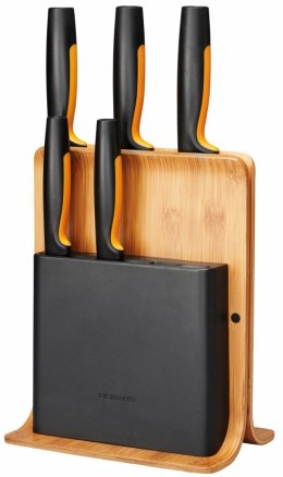 FISKARS ZESTAW 5 NOŻY W BLOKU BAMBUSOWYM FUNCTIONAL FORM