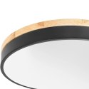 Lampa sufitowa plafon z pilotem śr. 40 cm - czarny z drewnem Lampa sufitowa plafon z pilotem śr. 40 cm - czarny z drewnem