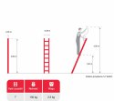 AWTOOLS DRABINA OPIERALNA BASIC 1x 7 STOPNI 150KG