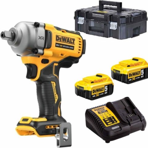 DEWALT KLUCZ UDAROWY 1/2" 18V 812Nm 2x5,0Ah 4-BIEGI TSTAK ZAPADKA DCF892P2T