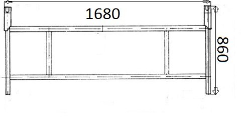 RUSZTOWANIE TYPU WARSZASKIEGO 168 cm RUSZTOWANIE TYPU WARSZASKIEGO 168 cm