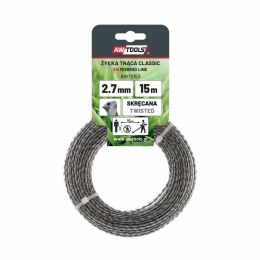 AWTOOLS ŻYŁKA TNĄCA CLASSIC 2,7x15m/SKRĘCANA