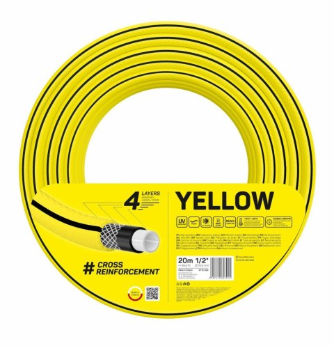 CELLFAST WĄŻ OGRODOWY YELLOW ROZMIAR: 1/2" DŁUGOŚĆ: 20m