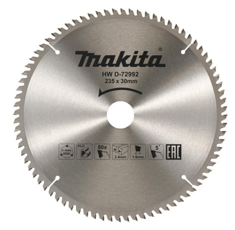 MAKITA PIŁA TARCZOWA DO ALUMINIUM 235x30x80z ECONOMY