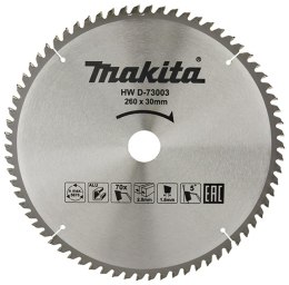 MAKITA PIŁA TARCZOWA DO ALUMINIUM 260x30x70z ECONOMY