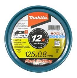 MAKITA TARCZA DO CIĘCIA METALU 125mm x 0,8mm x 22,23mm /12szt.