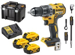 DEWALT WKRĘTARKA 18V DCD791P3A 70/27Nm 3x5,0Ah BL +KOŃCÓWKA KĄTOWY DO BITÓW