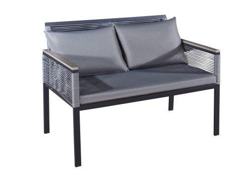 Aluminiowy zestaw mebli CORTO z plecioną liną Aluminiowy zestaw mebli CORTO z plecioną liną